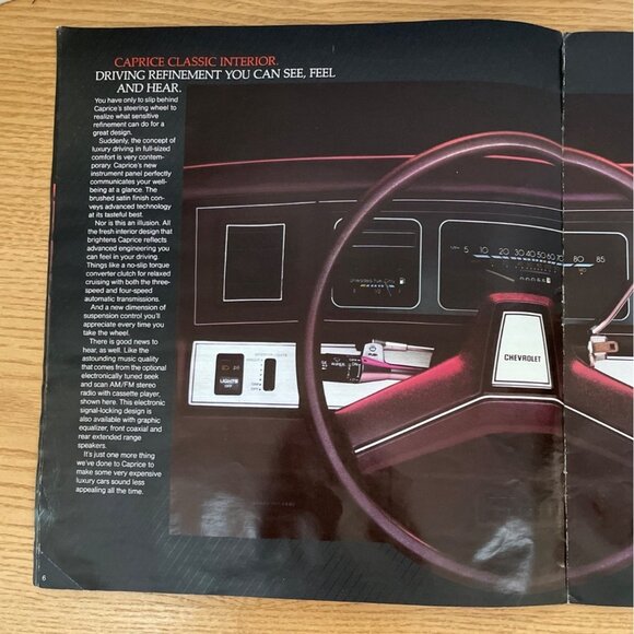 Vintage 1985 Chevrolet Caprice Classic Impala Sales Brochure Chevy Car Catalog - Picture 4 of 6